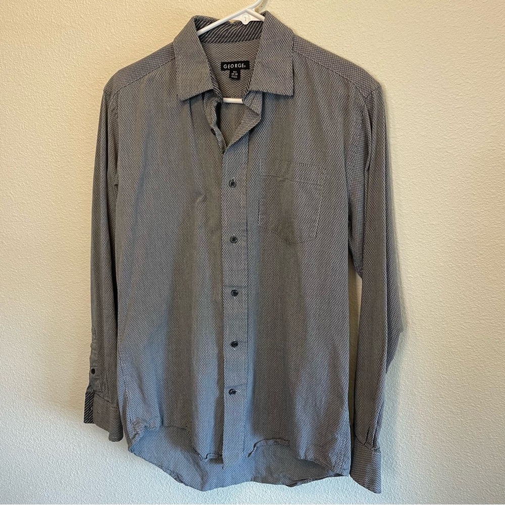 George Gray Dress Shirt. Size: 34-36. Neck: 15.5